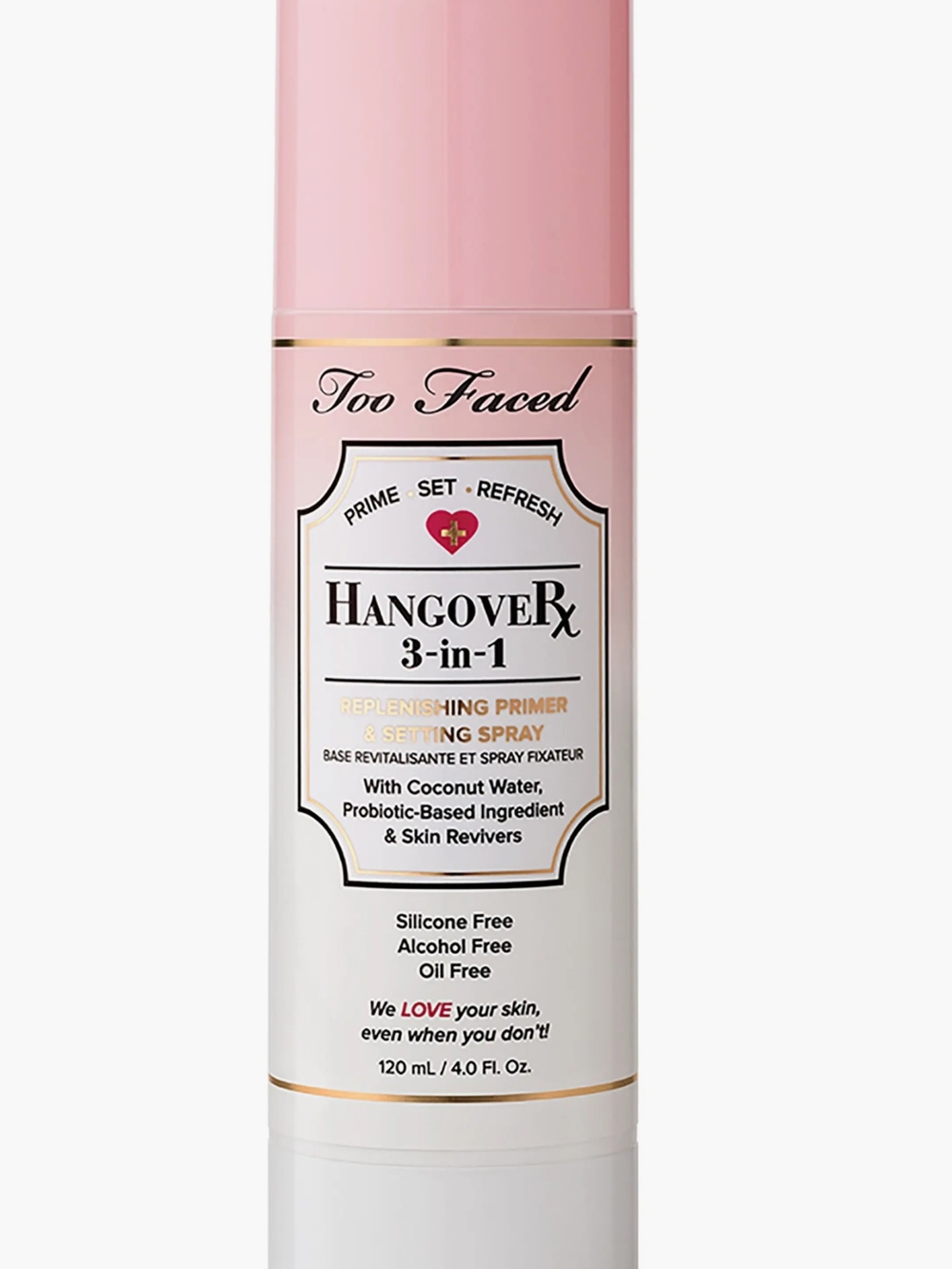Too Faced Hangover Rx 3-in-1 Replenishing Primer & Setting Spray Full Size - NIB